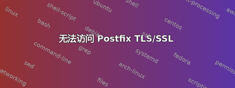 无法访问 Postfix TLS/SSL