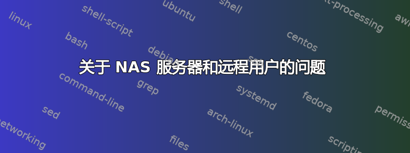 关于 NAS 服务器和远程用户的问题