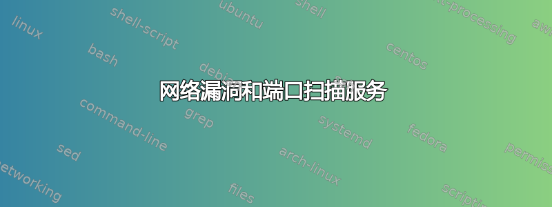 网络漏洞和端口扫描服务