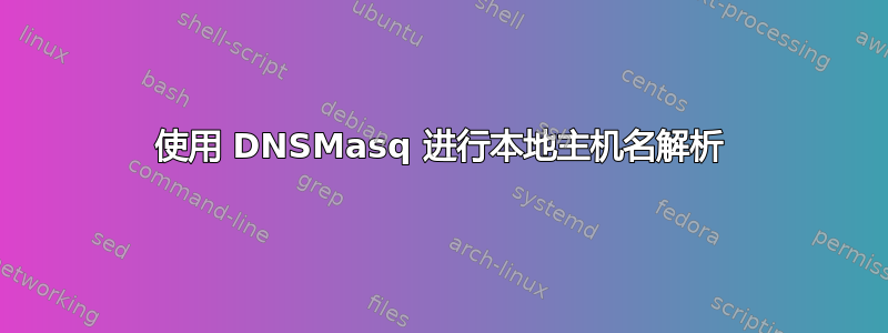 使用 DNSMasq 进行本地主机名解析