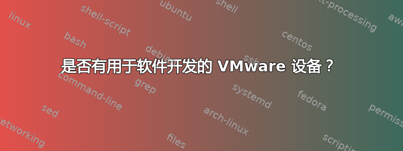 是否有用于软件开发的 VMware 设备？