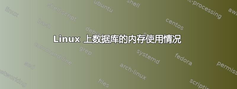 Linux 上数据库的内存使用情况