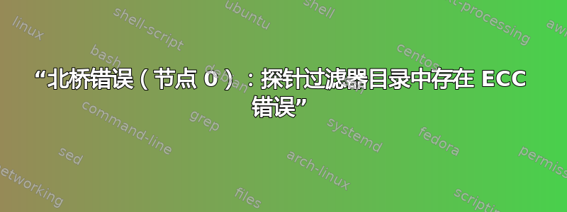 “北桥错误（节点 0）：探针过滤器目录中存在 ECC 错误”