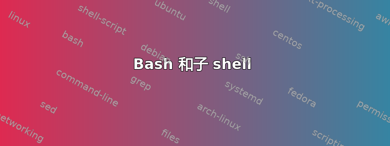 Bash 和子 shell