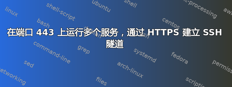 在端口 443 上运行多个服务，通过 HTTPS 建立 SSH 隧道