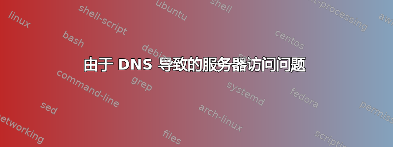 由于 DNS 导致的服务器访问问题