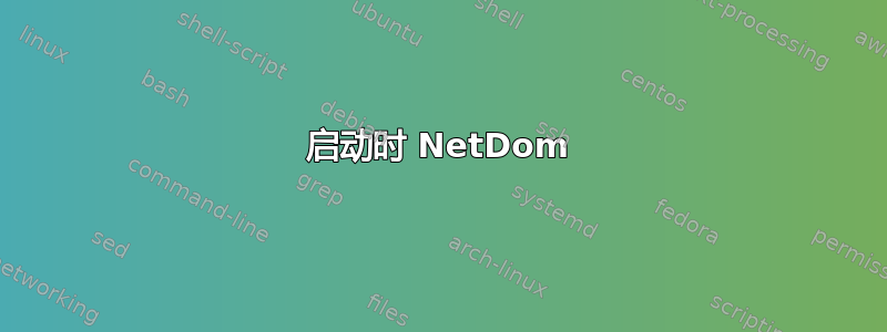 启动时 NetDom