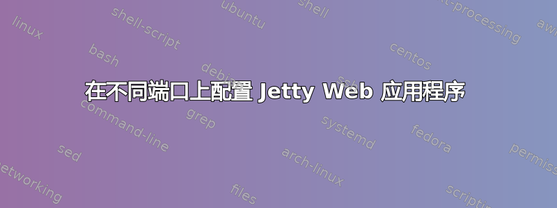 在不同端口上配置 Jetty Web 应用程序