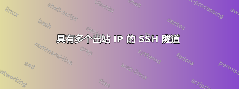 具有多个出站 IP 的 SSH 隧道