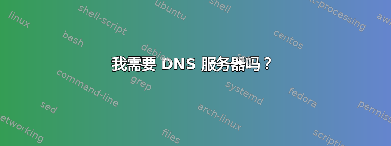 我需要 DNS 服务器吗？