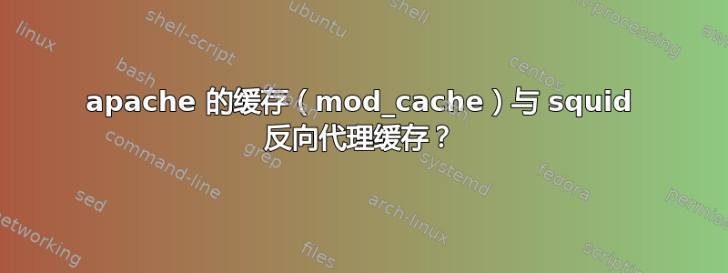 apache 的缓存（mod_cache）与 squid 反向代理缓存？