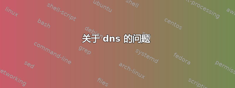 关于 dns 的问题