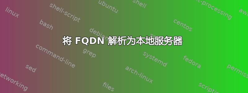 将 FQDN 解析为本地服务器