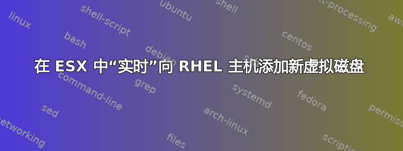 在 ESX 中“实时”向 RHEL 主机添加新虚拟磁盘