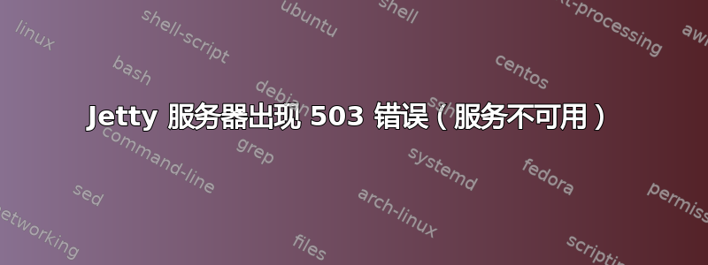 Jetty 服务器出现 503 错误（服务不可用）