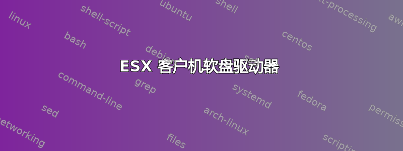 ESX 客户机软盘驱动器