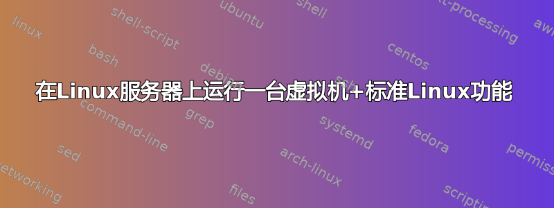 在Linux服务器上运行一台虚拟机+标准Linux功能