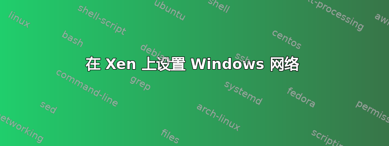 在 Xen 上设置 Windows 网络