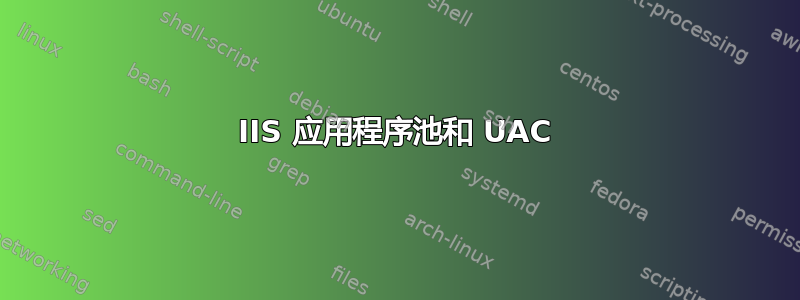 IIS 应用程序池和 UAC