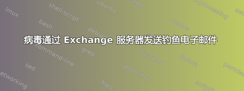 病毒通过 Exchange 服务器发送钓鱼电子邮件