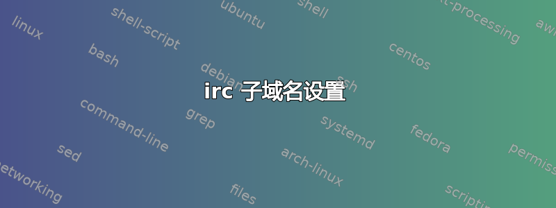 irc 子域名设置