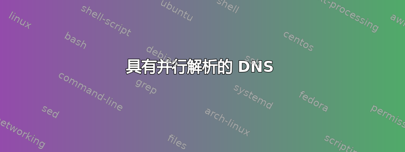 具有并行解析的 DNS