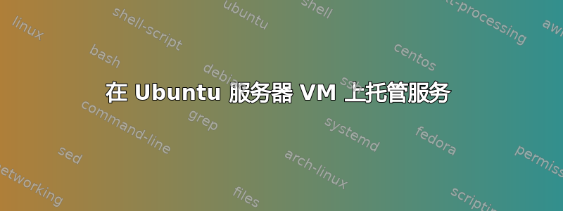 在 Ubuntu 服务器 VM 上托管服务