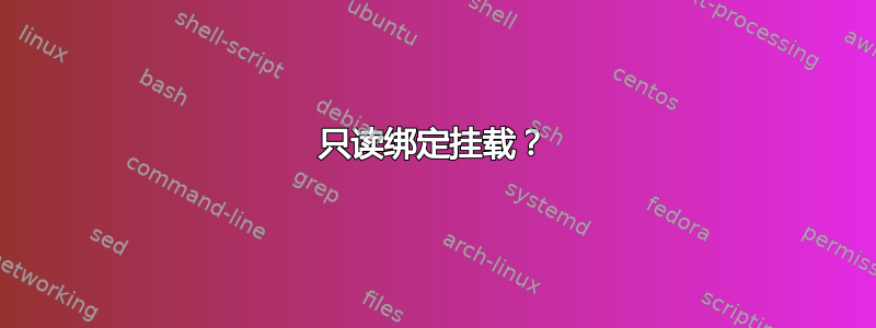 只读绑定挂载？