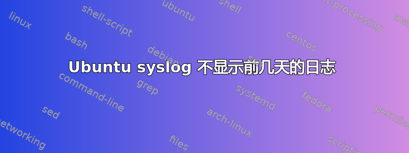 Ubuntu syslog 不显示前几天的日志