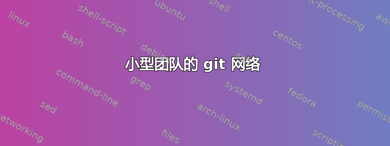 小型团队的 git 网络