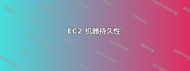 EC2 机器持久性