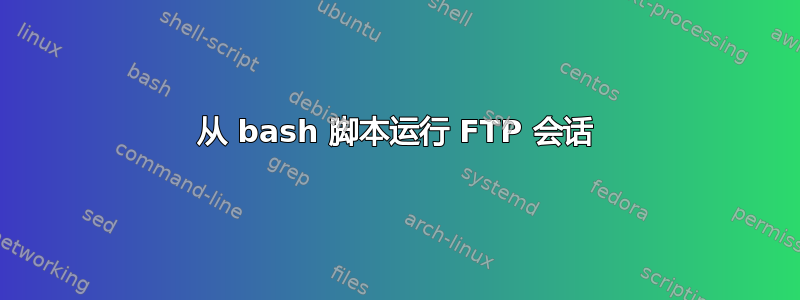 从 bash 脚本运行 FTP 会话