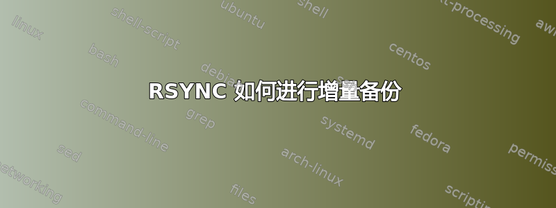 RSYNC 如何进行增量备份