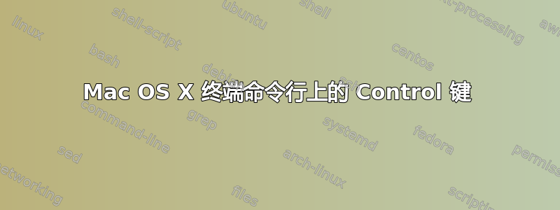 Mac OS X 终端命令行上的 Control 键