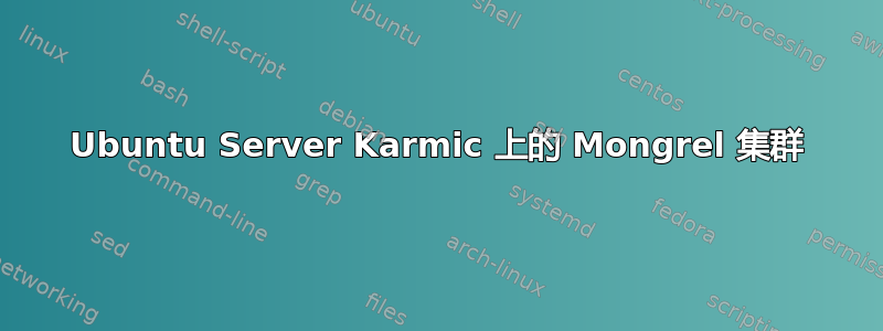 Ubuntu Server Karmic 上的 Mongrel 集群