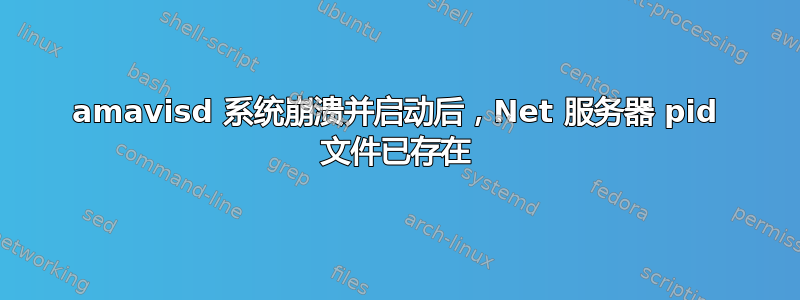 amavisd 系统崩溃并启动后，Net 服务器 pid 文件已存在