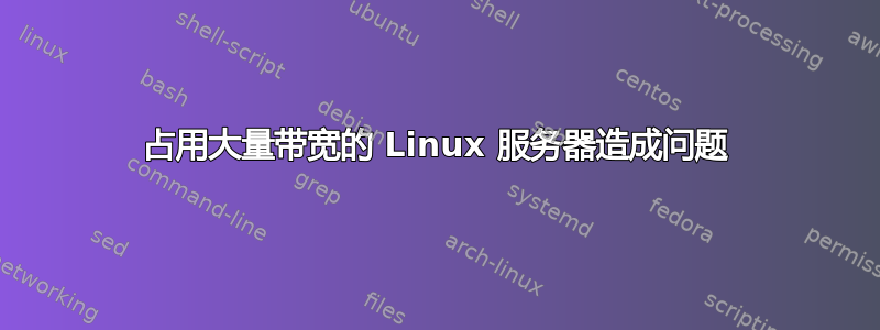 占用大量带宽的 Linux 服务器造成问题