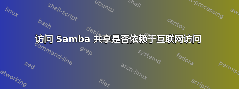 访问 Samba 共享是否依赖于互联网访问