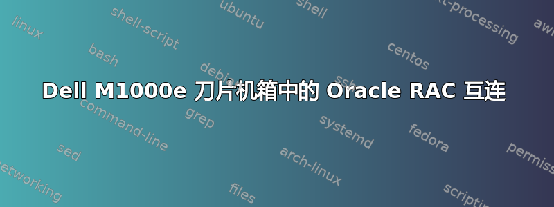 Dell M1000e 刀片机箱中的 Oracle RAC 互连