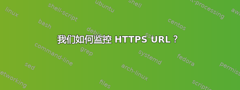 我们如何监控 HTTPS URL？