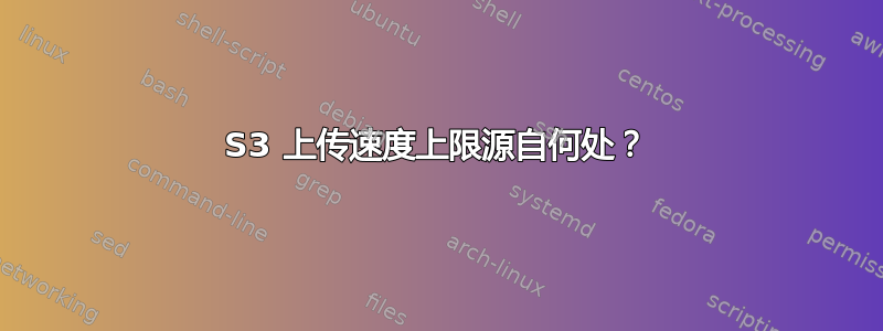 S3 上传速度上限源自何处？