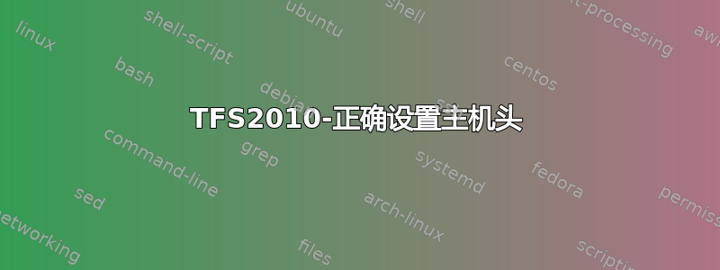 TFS2010-正确设置主机头