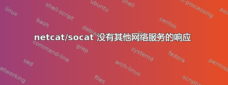 netcat/socat 没有其他网络服务的响应