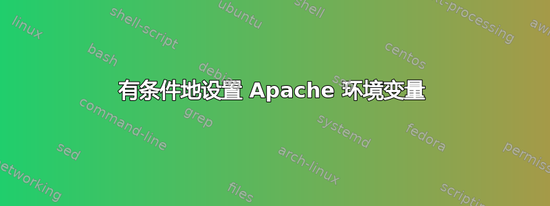 有条件地设置 Apache 环境变量