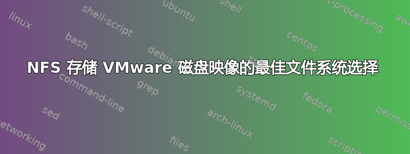 NFS 存储 VMware 磁盘映像的最佳文件系统选择