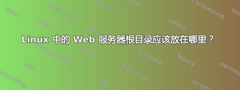 Linux 中的 Web 服务器根目录应该放在哪里？