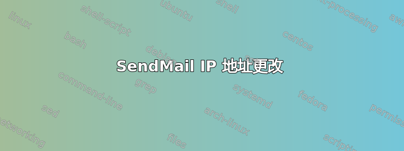 SendMail IP 地址更改