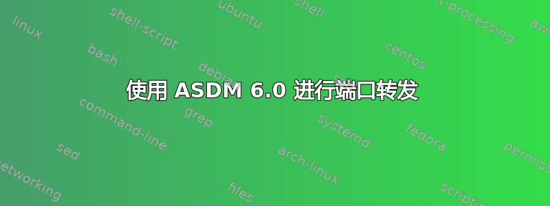 使用 ASDM 6.0 进行端口转发