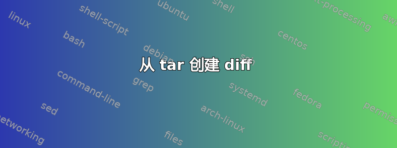 从 tar 创建 diff