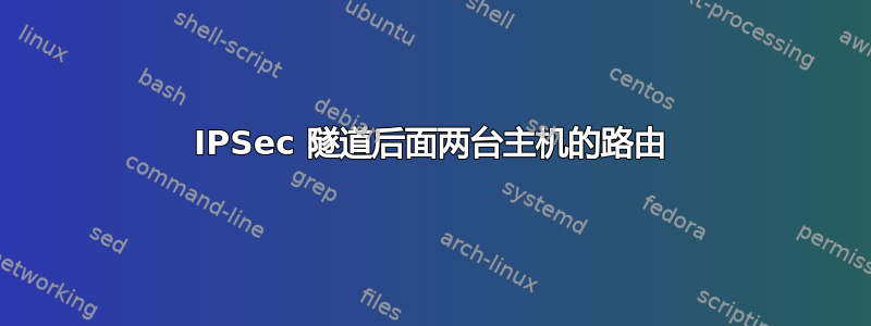 IPSec 隧道后面两台主机的路由